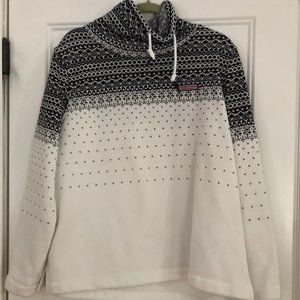 Vineyard Vines, black and white, funnel top